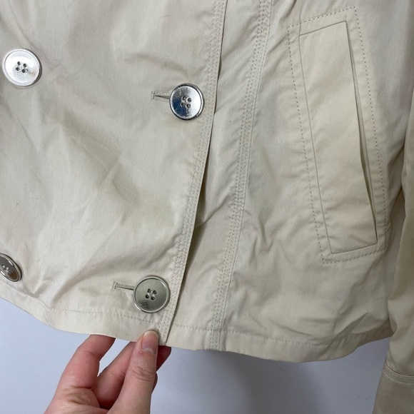 FRANK Walder cream double breasted lightweight jacket - Picture 3 of 8